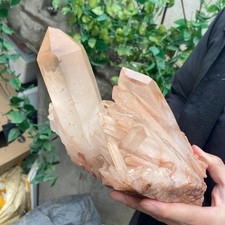 8.8LB A++Large Natural clear white Crystal Himalayan quartz cluster /mineralsls picture