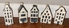 Blue Delft's KLM Amsterdam Holland Houses Lot Set 5 #6, 11, 35, 38 & 79 Empty picture