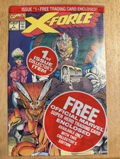 X-Force #1 Marvel Comics Aug 1991 Original Sealed Packaging W/ Shatterstar Card picture