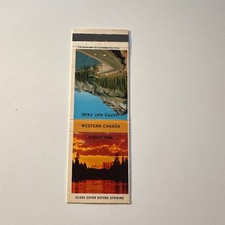 Western Canada Stanley Park Jasper Nat Park Vintage Matchbook Cover 5MB126-3 picture