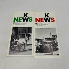 Vintage Kenworth KW News Newsletter Lot 2 Salt Lake City Truck Dealer Literature picture