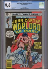 John Carter Warlord of Mars #3 CGC 9.6 1977 Marvel Comics Edgar R Burroughs picture
