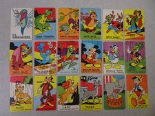Rare 1956 Walt Disney Cartooning / Drawing Cards Art Complete 18 Card Set picture