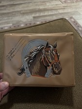 Very Rare 1970’s Montgomery Ward Exclusive Horse Lunchbox No Thermos picture