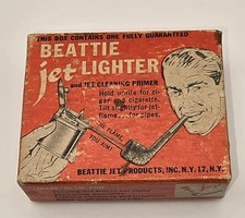 Beattie Jet Pocket Lighter | Sold As Is / Boxed Untested | Flint/Wicks/Manual picture