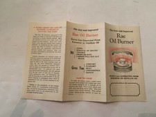 c.1930's Rae Oil Burner Company Sioux City Iowa Brochure picture