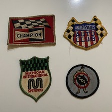 Vintage 1960’s - 1970’s lot of 4 Auto Racing Patches 3” - 4” picture