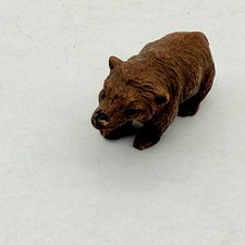 Rare Retired Schleich Classics Cute Creations Brown Bear Miniature Ceramic picture