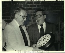 1979 Press Photo Stoney Dale, Gridiron Club President at Chificis Restaurant picture