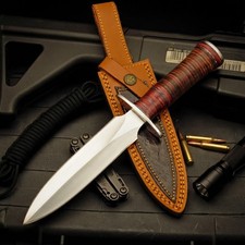 ARKANSAS CUSTOM MADE D2 STEEL DOUBLE EDGE TACTICAL SRUVIAL HUNTING-N-17 picture