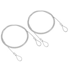 Patikil 2-Piece Security Wire Set, 1M, 1.5Mm Diameter, Double Loop, Coated Wire_ picture