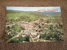 CA Willits California Aerial View Chrome Postcard picture