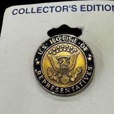 Genuine U.S. House of Representatives Collectors Edition Blue Lapel Pin Made USA picture