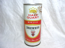 Vintage Steel Beer Can Drewrys Beer 16oz Missing Tab picture