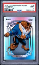 2024 Topps Chrome Disney #50 The Beast Refractor PSA 9 picture