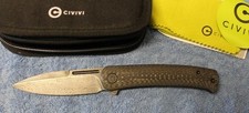 CIVIVI C21025B-DS1 Cetos Folder Spear Point Carbon Fiber Damascus Blade NEW picture