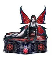 Hamilton Collection Gothic Spider Web Fairy Keepsake Box by Anne Stokes 6.5-inch picture