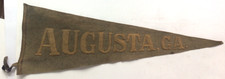 1910-20s Augusta GA Sewn Felt Letter Pennant Georgia Large 26.5” Vtg Antique picture