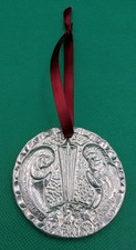 Vintage 1989 Nambe Silver Alloy Christmas Ornament Pre-owned picture