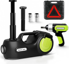 Electric Car Jack Kit 5Ton 12V Hydraulic (Lifting Range: 6.1-20.86 Inch) with Im picture