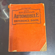 1929 Branham Automobile Reference Book - Orange Cover Edition picture