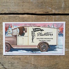 Vintage Original 1920s MR. PEANUT Desk Ink Blotter PLANTERS Salted Peanuts NOS picture