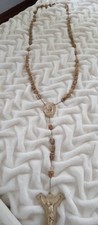 Vintage Large Wall Hanging Rosary 64 inches with 6 1/2 