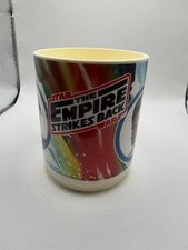 Vintage 1980 Star Wars Empire Strikes Back Deka Plastic Mug Luke Leia Han Solo picture