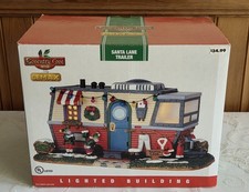 2014 Lemax Coventry Cove Santa's Lane Trailer RV Lighted Christmas Village NEW picture