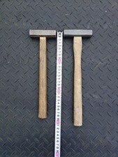 Japanese Genno Hammer Set of 2 Wooden Handle Carpenter Tools Kanazuchi Pre-owned picture
