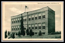 HOUTZDALE HIGH SCHOOL, HOUTZDALE, PA. - Old Postcard G06 picture