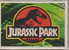 JURASSIC PARK MOVIE SERIES 1 STICKER COMPLETE PUZZLE CARD SET picture