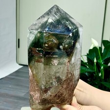 4.7LB Natural high-quality green ghost water crystal original mineral healing picture