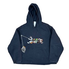 Vintage 1990s WB Looney Tunes Hooded Pullover Women’s Sz L [Flaws] picture