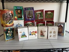 Lot Of 15 VINTAGE Hallmark Keepsake/Disney/Enesco Ornaments New In box picture