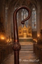 Wooden CROZIER Bishop Staff Crosier Quality Craftsmanship, 72