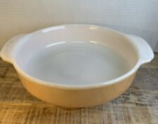 Fire King Peach Luster 8-Inch Cake Pan Casserole Dish Anchor Hocking 450 picture