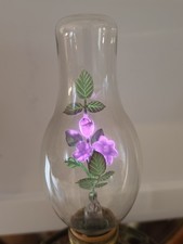 Aerolux Purple Flowers & Green Leaves Vintage Argon Light Bulb 1960's picture