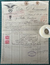 Rare Invoice Distillery Vinacce Company G.RAIMONDI-Acqui 1936 picture