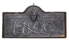 Original  WWI Hindenburg 1914-1915 Patriotic Plaque Masuren Tannedberg Lodz picture