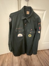 Vintage 1950s BSA Explorer Uniform Shirt  Patches Pin San Mateo Alameda Lot picture