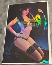 FOIL FARO'S LOUNGE Scream JENNA ORTEGA Wednesday EPIC NATION COA #/20 Dane Jo picture