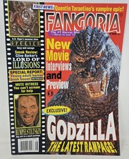 FANGORIA #145 Magazine August 1995 Godzilla / Rumplestiltskin / Species Vintage picture
