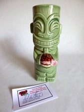 OOAK 2010 TIKI FARM CHEESEBURGER IN PARADISE CERAMIC TIKI MUG (NEW) LE 1/1 TEST picture