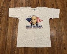 Jesse Ventura Signed Vintage Minnesota Governor Campaign Cartoon Graphic T Shirt picture