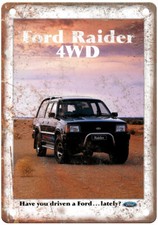 Vintage 1991 Ford Raider C1 Ad Retro Look Metal Sign A9262 picture