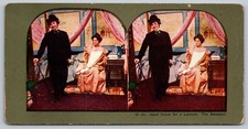Good Cause for a Lecture Stereoview The Benedict Early 1900s picture