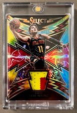 Trae Young 2018-19 Panini Select Basketball Tye Die Rookie Patch #SP-TYG /25 SP picture