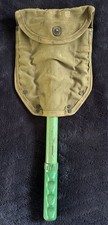 U.S. Army Folding Trench Shovel with Champion Canvas Belt Carrier dated 1957 picture