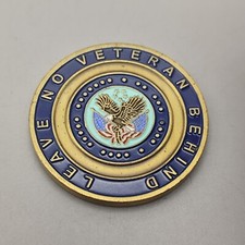 Leave No Veteran Behind Challenge Coin picture